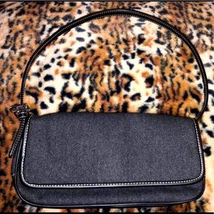 Y2K Vintage Grey Nine West Fleece Shoulder Purse [2 pockets]